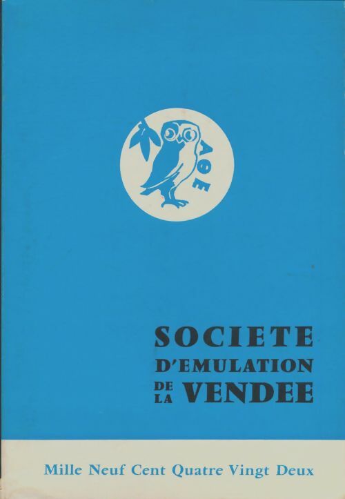 Livrenpoche : Société d'émulation de la vendée 1982 - Collectif - Livre