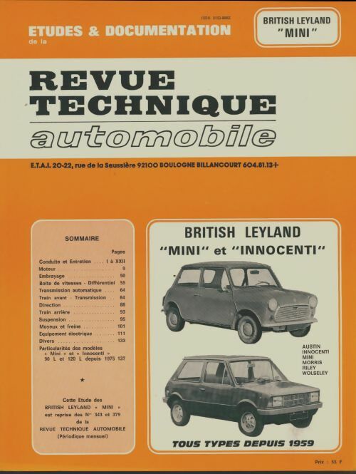Livrenpoche : British Leyland mini et innocenti - Collectif - Livre