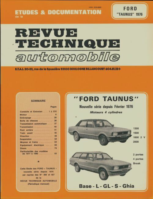 Livrenpoche : Ford Taunus - Collectif - Livre