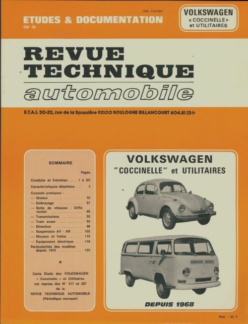 Livrenpoche : Volkswagen coccinelle et utilitaires depuis 1968 - Collectif - Livre
