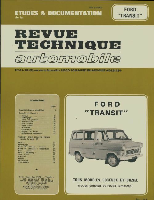 Livrenpoche : Ford transit - Collectif - Livre