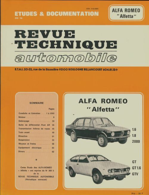 Livrenpoche : Alfa Roméo Alfetta - Collectif - Livre