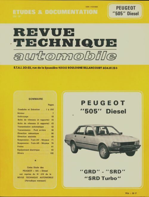 Livrenpoche : Peugeot 505 diesel - Collectif - Livre
