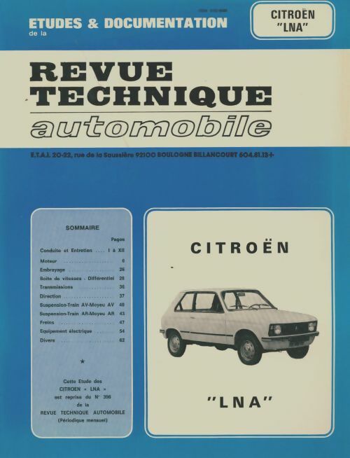 Livrenpoche : Citroën LNA - Collectif - Livre