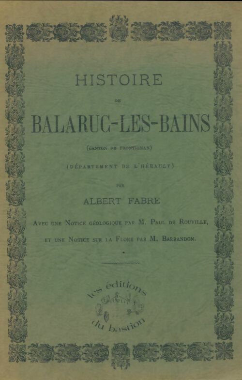 Livrenpoche : Histoire de Balaruc-les-Bains - Albert Fabre - Livre