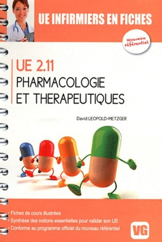 Livrenpoche : Pharmacologie et thérapeutiques : UE 2. 11 - David Leopold-Metzger - Livre