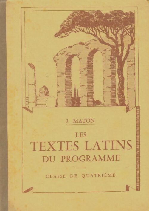 Les textes latins du programme 4e - J. Maton -  Gigord Poche - Livre