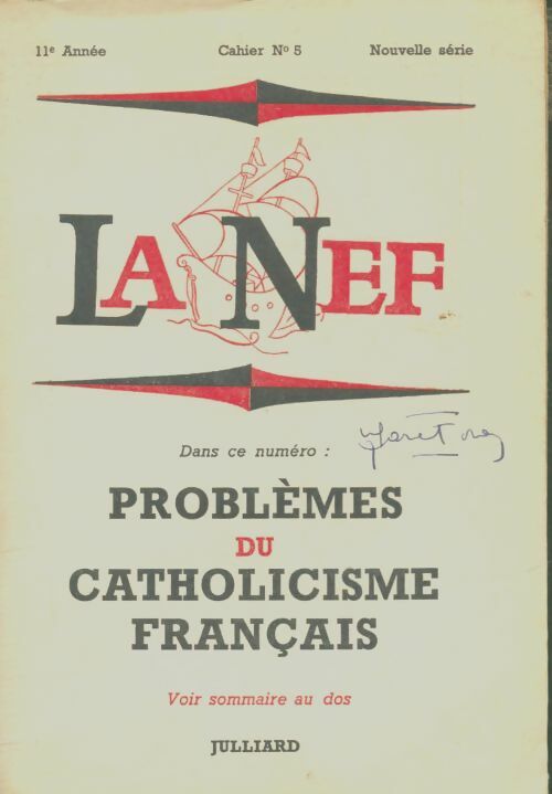 Livrenpoche : La nef n°5 : Problèmes du catholicisme français - Collectif - Livre