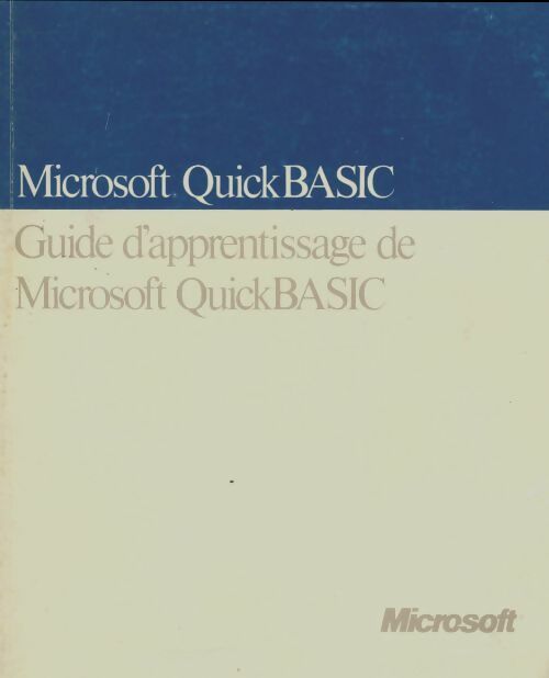 Livrenpoche : Guide d'apprentissage de Microsoft QuickBasic - Collectif - Livre