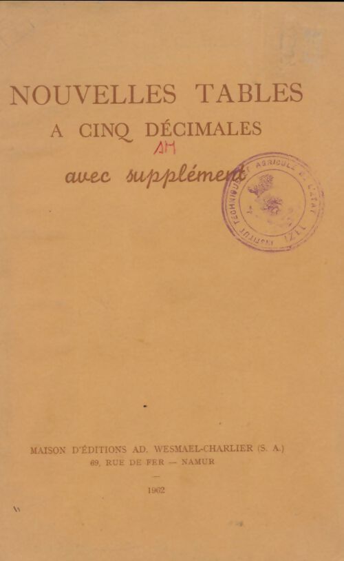 Livrenpoche : Nouvelles tables à cinq décimales - Collectif - Livre