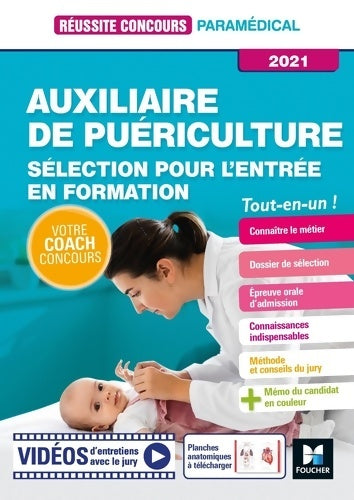 Livrenpoche : Auxiliaire de puériculture - Sélection pour l'entrée en formation - Jackie Pillard - Livre