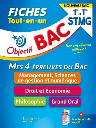 Livrenpoche : Objectif BAC Fiches Tout-en-un 1re et Term STMG - Nouveaux programmes - N. Bloch - Livre