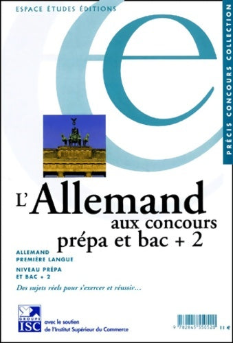 Livrenpoche : L'Allemand aux concours prépa et bac + 2 - Collectif - Livre