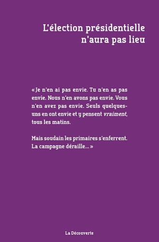 Livrenpoche : L'élection présidentielle n'aura pas lieu - Anonyme - Livre
