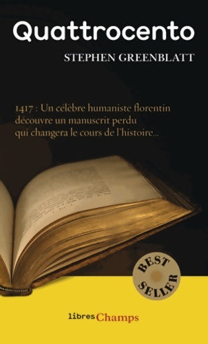 Livrenpoche : Quattrocento - Stephen Greenblatt - Livre