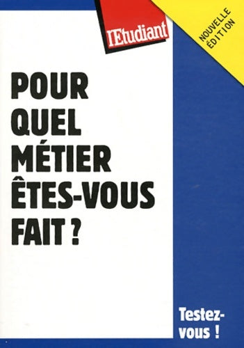 Livrenpoche : Pour quel métier êtes vous fait ? - Virginie Bertereau - Livre