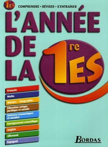 Livrenpoche : L'AD LA 1ERE ES - Sophie Pailloux-Riggi - Livre