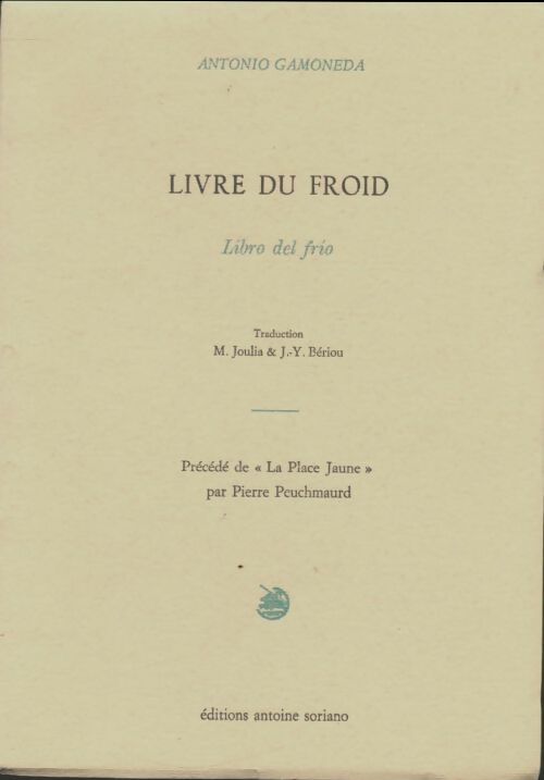 Livrenpoche : Livre du froid - Antonio Gamoneda - Livre