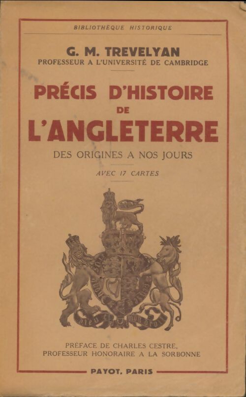 Livrenpoche : Précis d'histoire de l'Angleterre - G.M. Trevelyan - Livre