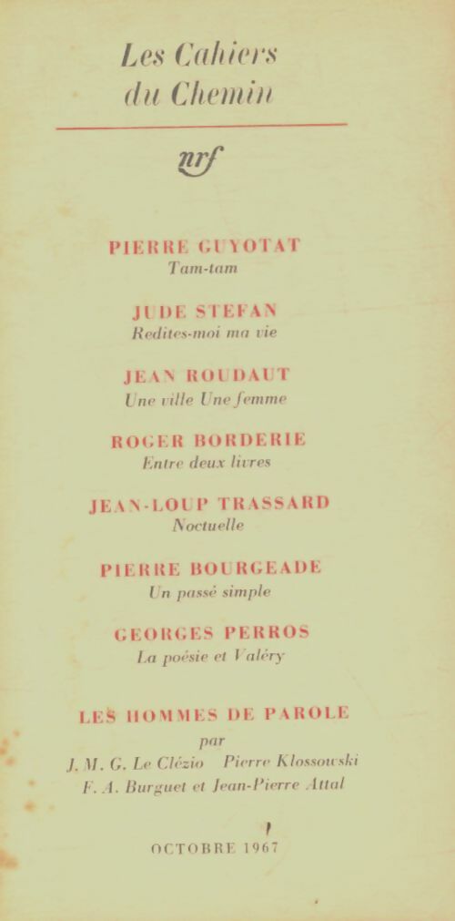 Livrenpoche : Les cahiers du chemin n°1 - Collectif - Livre