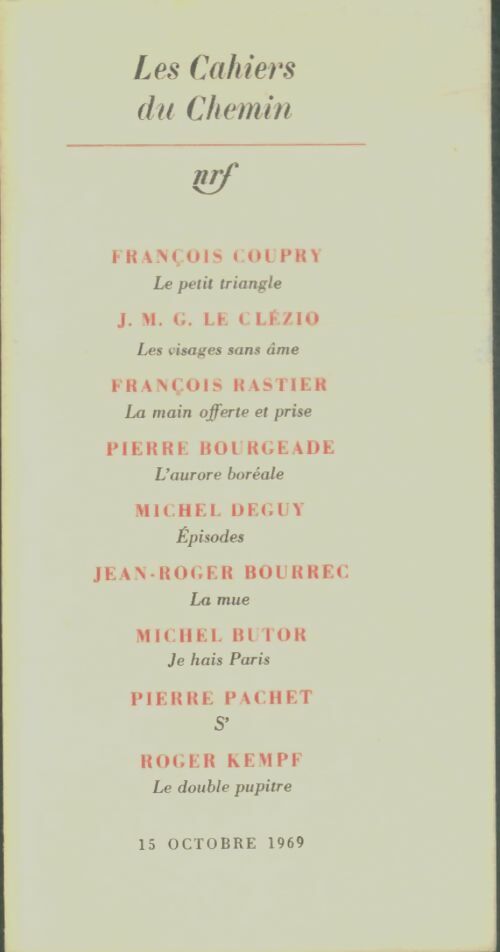 Livrenpoche : Les cahiers du chemin n°7 - Collectif - Livre