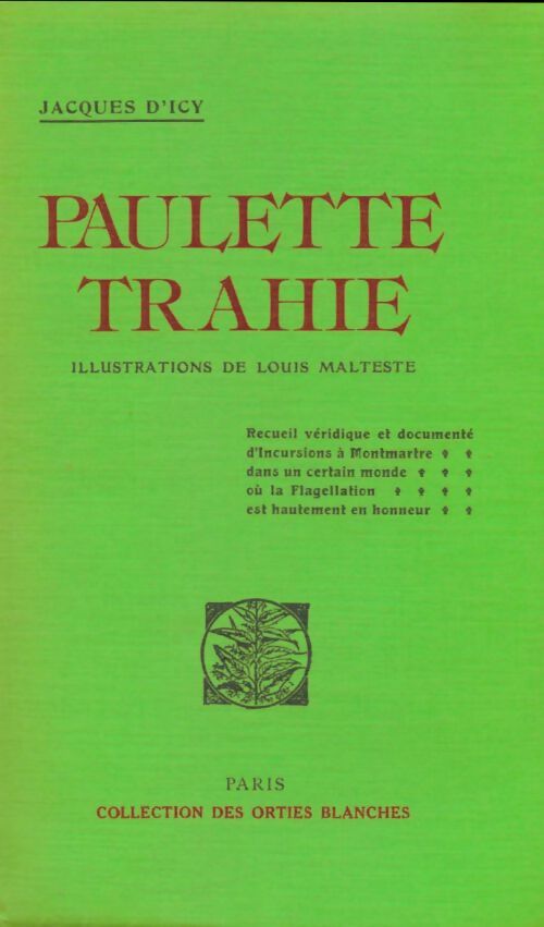 Livrenpoche : Paulette trahie - Jacques D'Icy - Livre