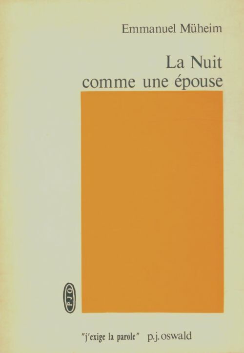 Livrenpoche : La nuit comme une épouse - Emmanuel Muheim - Livre