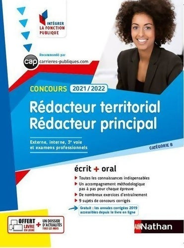 Livrenpoche : Concours Rédacteur territorial et rédacteur principal - Catégorie B 2021/2022 - Léonard Mango - Livre