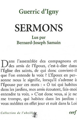 Livrenpoche : Guerric d'Igny - Sermons - Guerric D' Igny - Livre