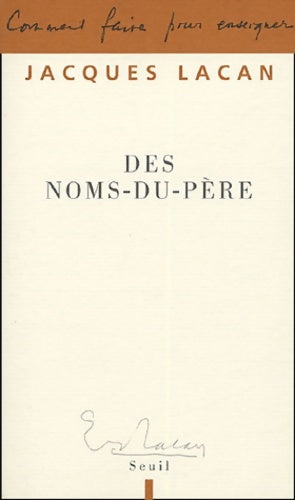 Livrenpoche : Des Noms-du-Père - Jacques Lacan - Livre