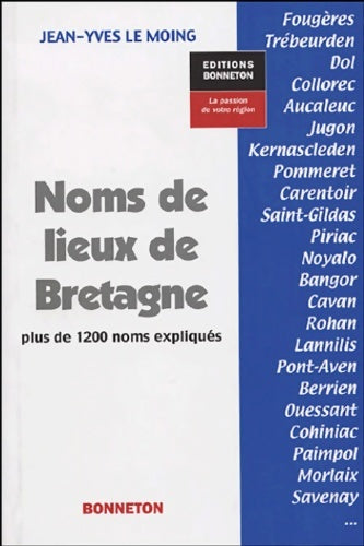 Livrenpoche : Noms de lieux de Bretagne - Jean-Yves Le Moing - Livre