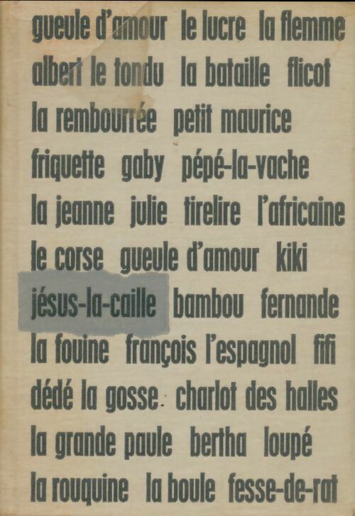 Livrenpoche : Jésus-la-caille - Francis Carco - Livre