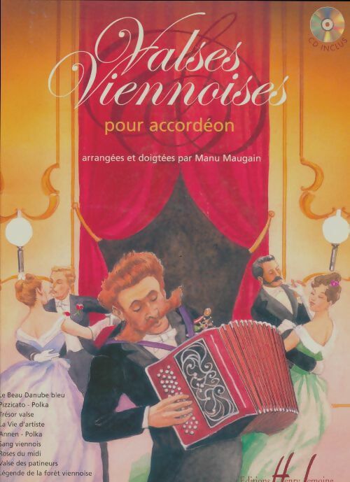 Valses viennoises pour accordéon - Manu Maugain -  Lemoine GF - Livre