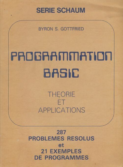 Livrenpoche : Programmation basic : Théorie et applications - Byron S. Gottfried - Livre