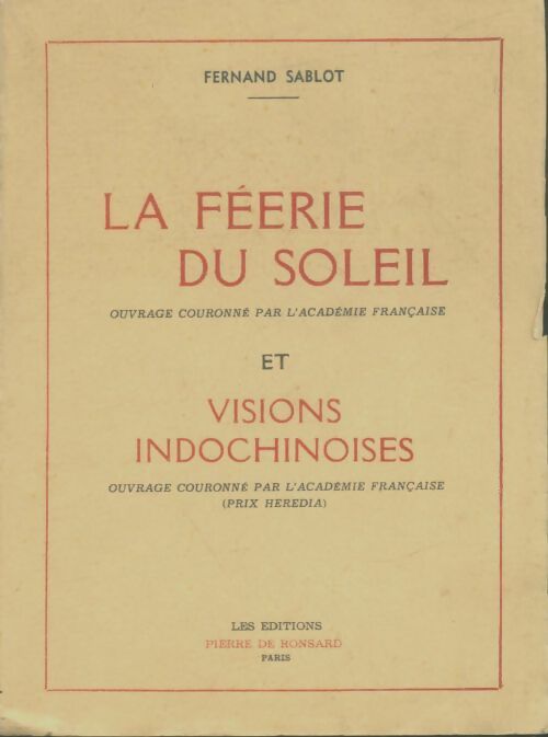 Livrenpoche : La féerie du soleil - Fernand Sablot - Livre