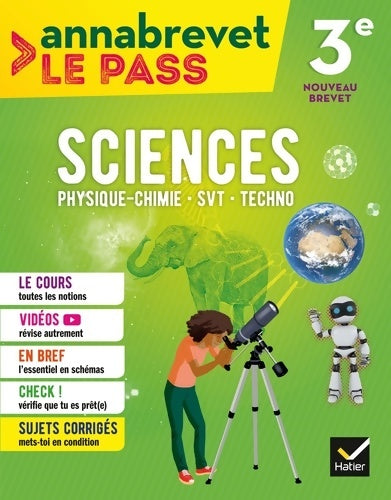 Livrenpoche : Annabrevet Le Pass - Sciences 3e - Fabien Madoz-Bonnot - Livre