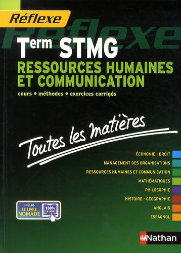 Livrenpoche : Toutes les matières Term STMG Ressources humaines et communication - Sandrine Albinet - Livre