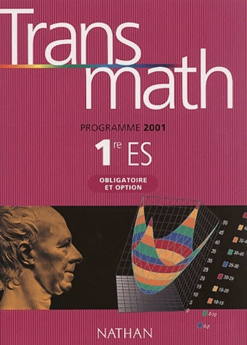 Livrenpoche : Transmath 1re ES obligatoire et option - Raymond Barra - Livre