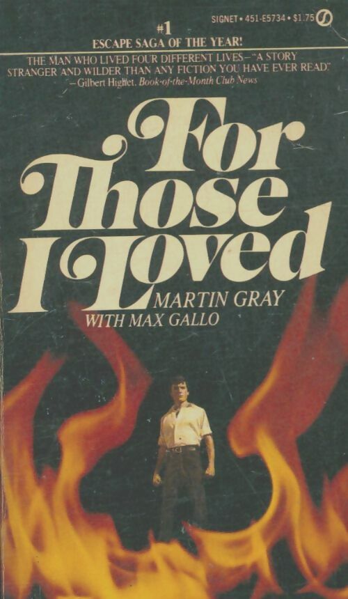 Livrenpoche : For those i loved - Martin Gray - Livre