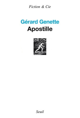 Livrenpoche : Apostille - Gérard Genette - Livre