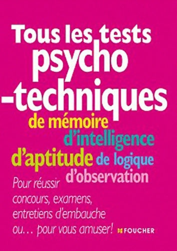Livrenpoche : Tous les tests psychotechniques - Valérie Béal - Livre