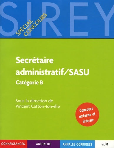 Livrenpoche : Secrétaire administratif / SASU - Vincent Cattoir-Jonville - Livre