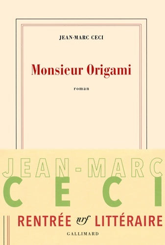 Livrenpoche : Monsieur Origami - Jean-Marc Ceci - Livre