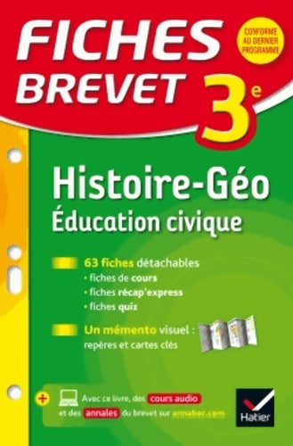Livrenpoche : Histoire Géographie éducation civique 3e - Monique Redouté - Livre