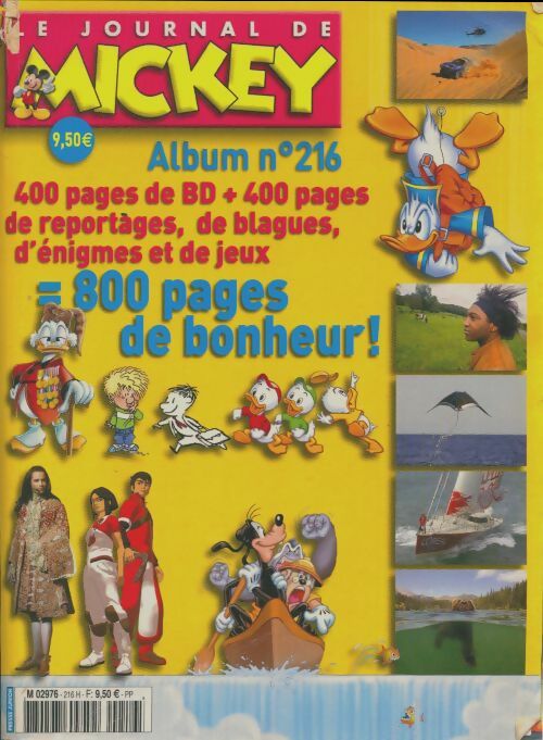 Album du journal de Mickey n°216 - Collectif -  Album du Journal de Mickey - Livre