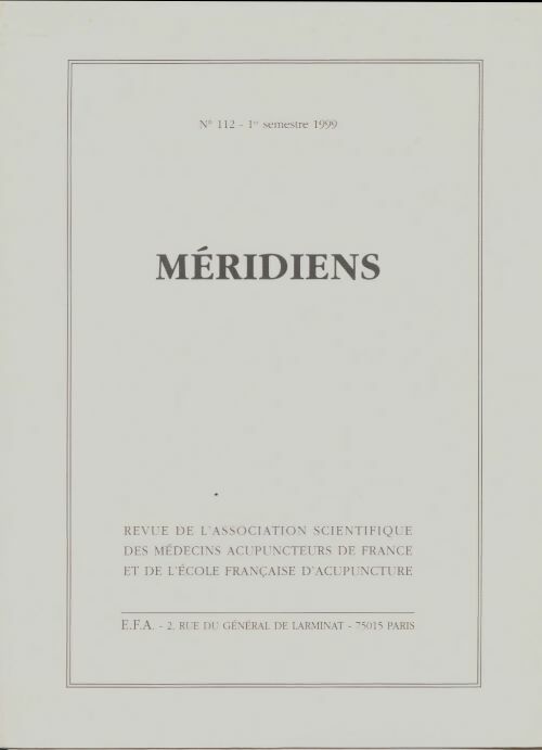 Méridiens n°112 - Collectif -  Méridiens - Livre