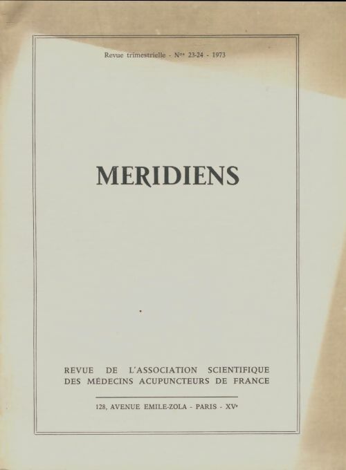 Livrenpoche : Méridiens n°23-24 - Collectif - Livre