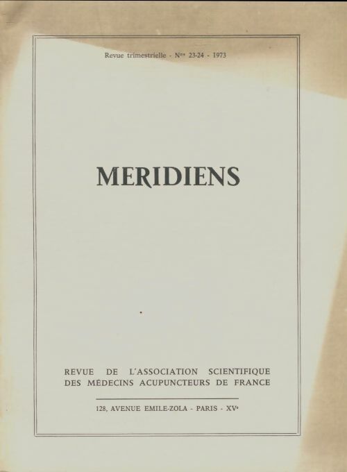 Méridiens n°23-24 - Collectif -  Méridiens - Livre