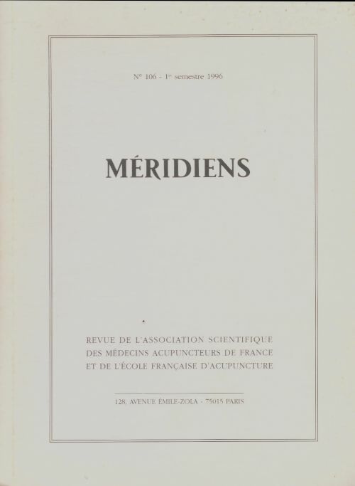 Méridiens n°106 - Collectif -  Méridiens - Livre