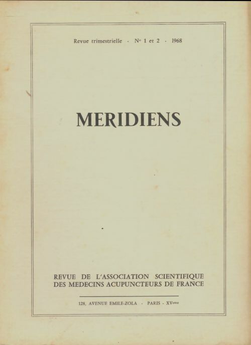 Méridiens n°1-2 - Collectif -  Méridiens - Livre